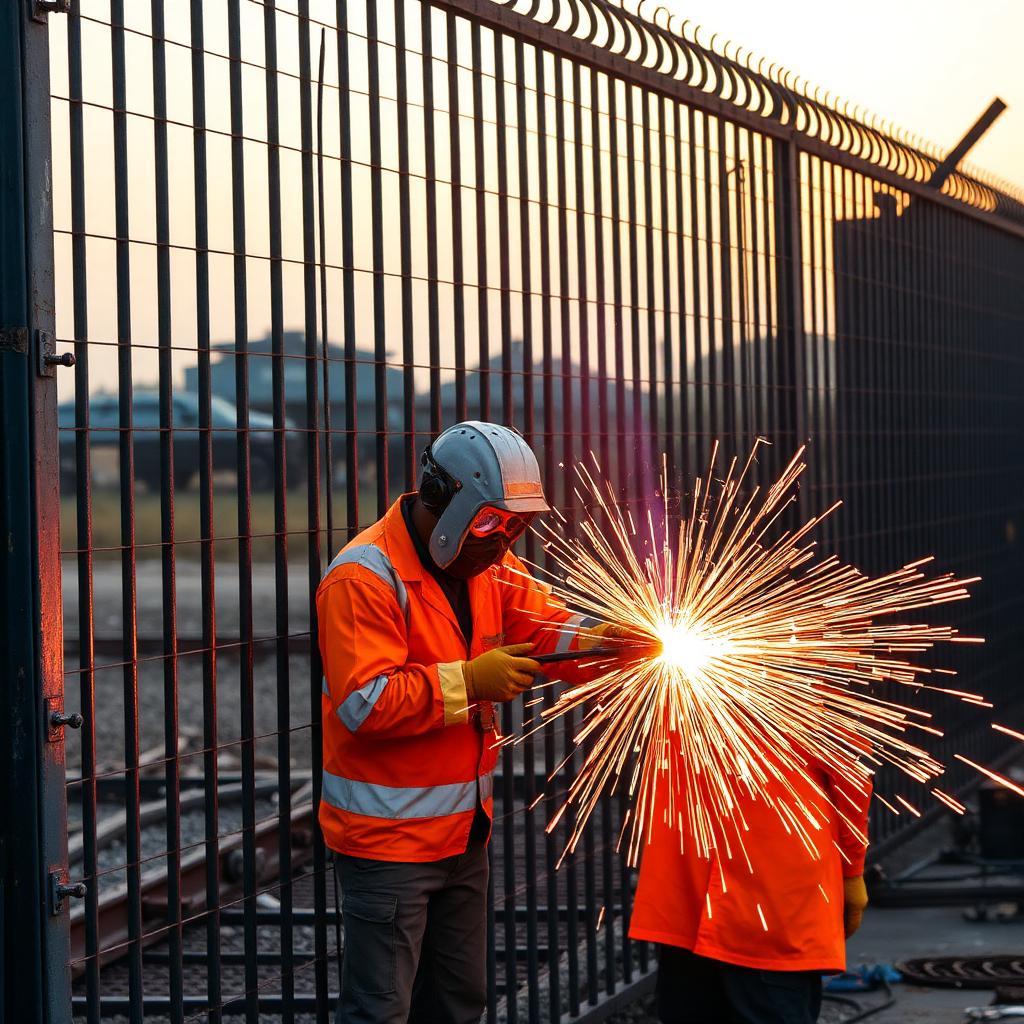 Heavy-Duty Steel Gate & Boundary Fence