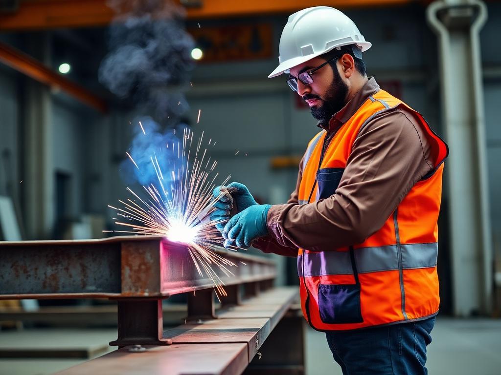 Industrial Steel Platform — Factory Walkway